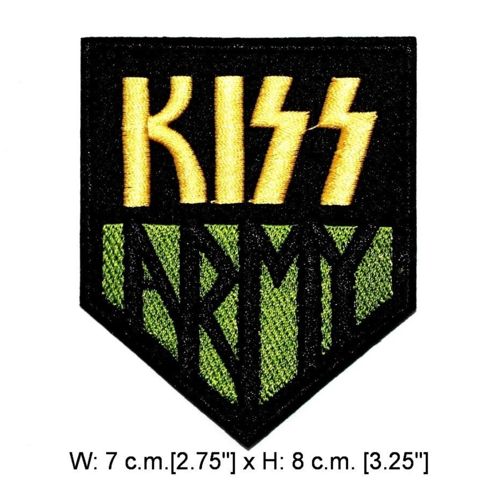 Kiss Patch iron On Kiss Army rock band DIY music - Picture 1 of 1